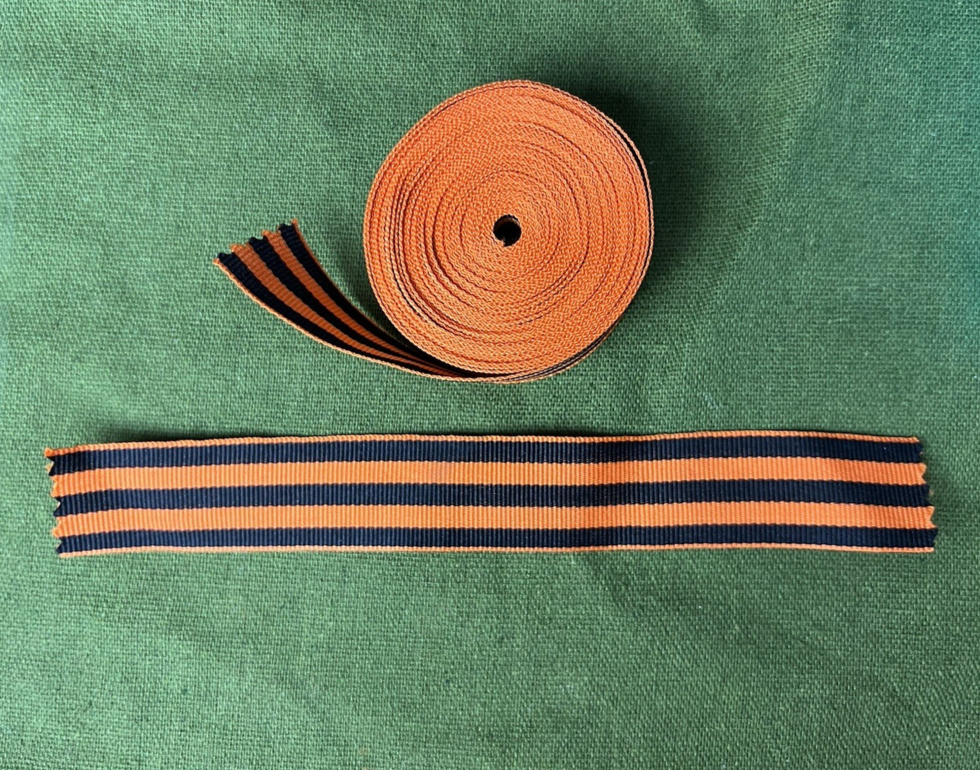 1M St. George Ribbon | Russian Soviet WWII Victory Day Георгиевская лента 2.5cm 1M St. George Ribbon | Russian Soviet WWII Victory Day Георгиевская лента 2.5cm