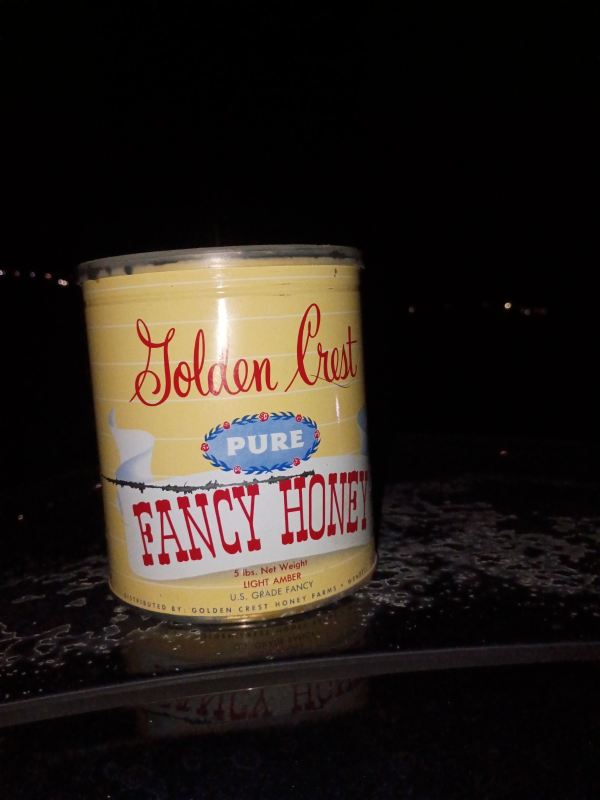 Vintage Golden Crest Pure Fancy Honey 5lb