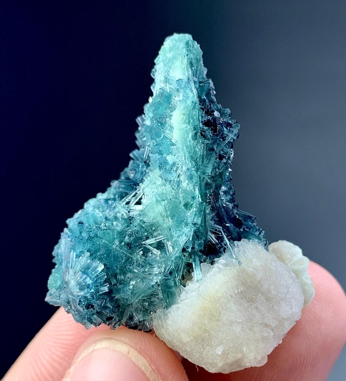66 Carat Bunch Of Indicolite Tourmaline Crystal Specimen From Afghanistan 