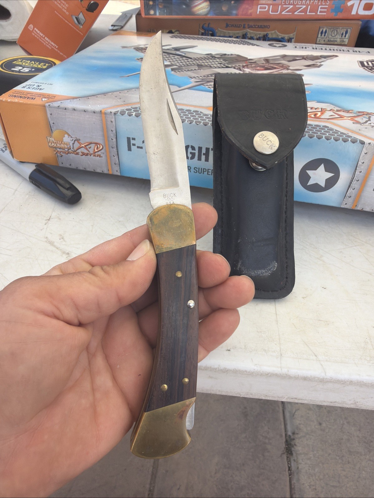 VINTAGE  1972-86 BUCK 110 KNIFE USED  BRST2 ? 🔥