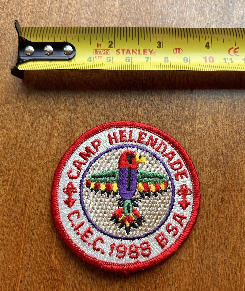 1988 Camp Helendade CIEC BSA Boy Scout Patch Firebird Running Springs CA Vintage 1988 Camp Helendade CIEC BSA Boy Scout Patch Firebird Running Springs CA Vintage