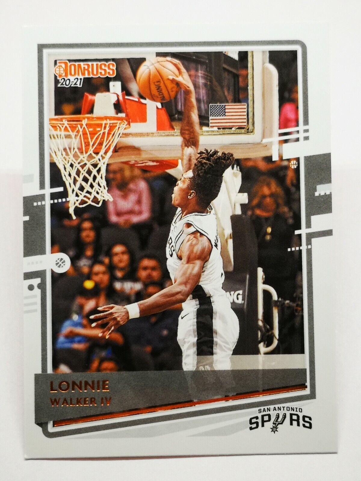 2020-21 Donruss Panini N10 NBA Trading Card #197 Spurs Lonnie Walker IV