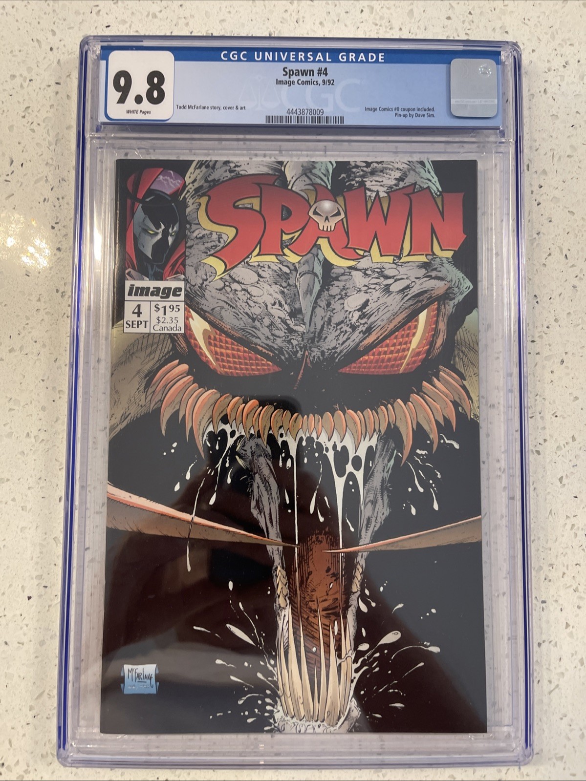 Spawn #4 1992 CGC 9.8 WP Todd McFarlane story cover & art 1st Cover of Violator Spawn #4 1992 CGC 9.8 WP Todd McFarlane story cover & art 1st Cover of Violator