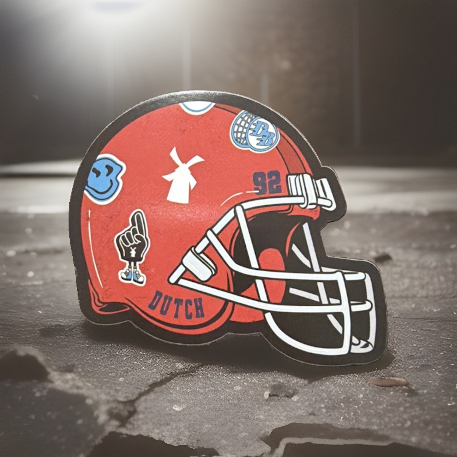DUTCH BROS SEPTEMBER 8th 2026 Red Helmet Second Chance Sticker DUTCH BROS SEPTEMBER 8th 2026 Red Helmet Second Chance Sticker