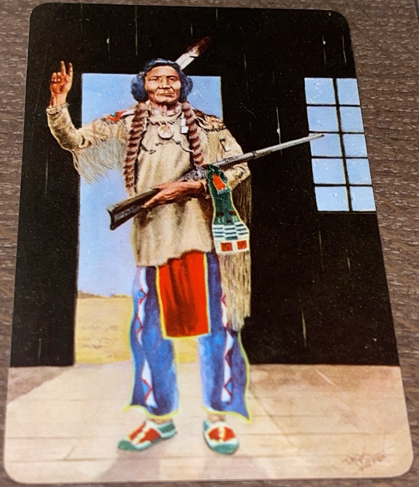 1956 F279-8 Quaker Pack-O-Ten Braves Of Indian Nations DULL KNIFE NM-MINT++ 1956 F279-8 Quaker Pack-O-Ten Braves Of Indian Nations DULL KNIFE NM-MINT++