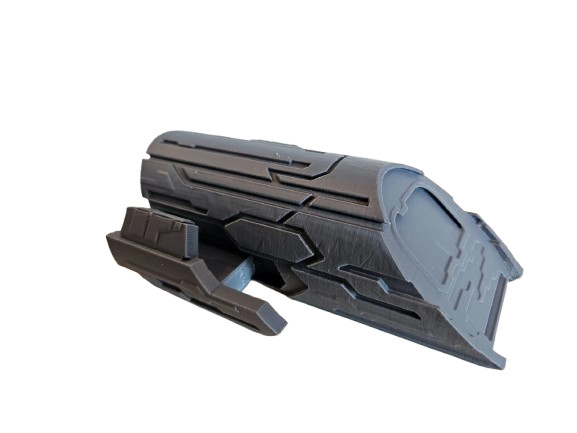 Stargate Atlantis Puddle Jumper 6in Grey 3D Printed Ship Display Model Stargate Atlantis Puddle Jumper 6in Grey 3D Printed Ship Display Model