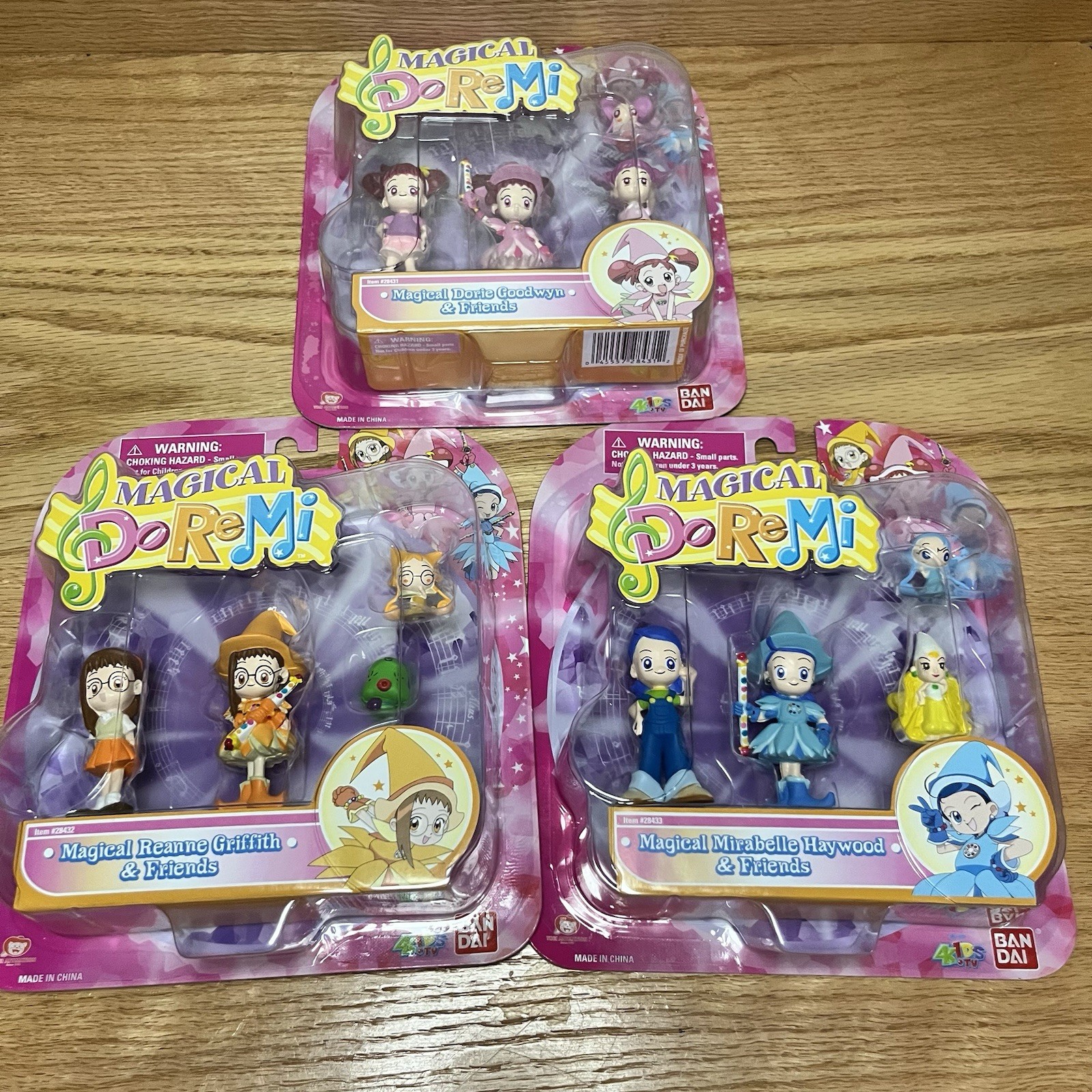 Bandai 2005 Magical DoReMi Reanne Dorie Mirabelle Mini Figures Complete Set Of 3 Bandai 2005 Magical DoReMi Reanne Dorie Mirabelle Mini Figures Complete Set Of 3