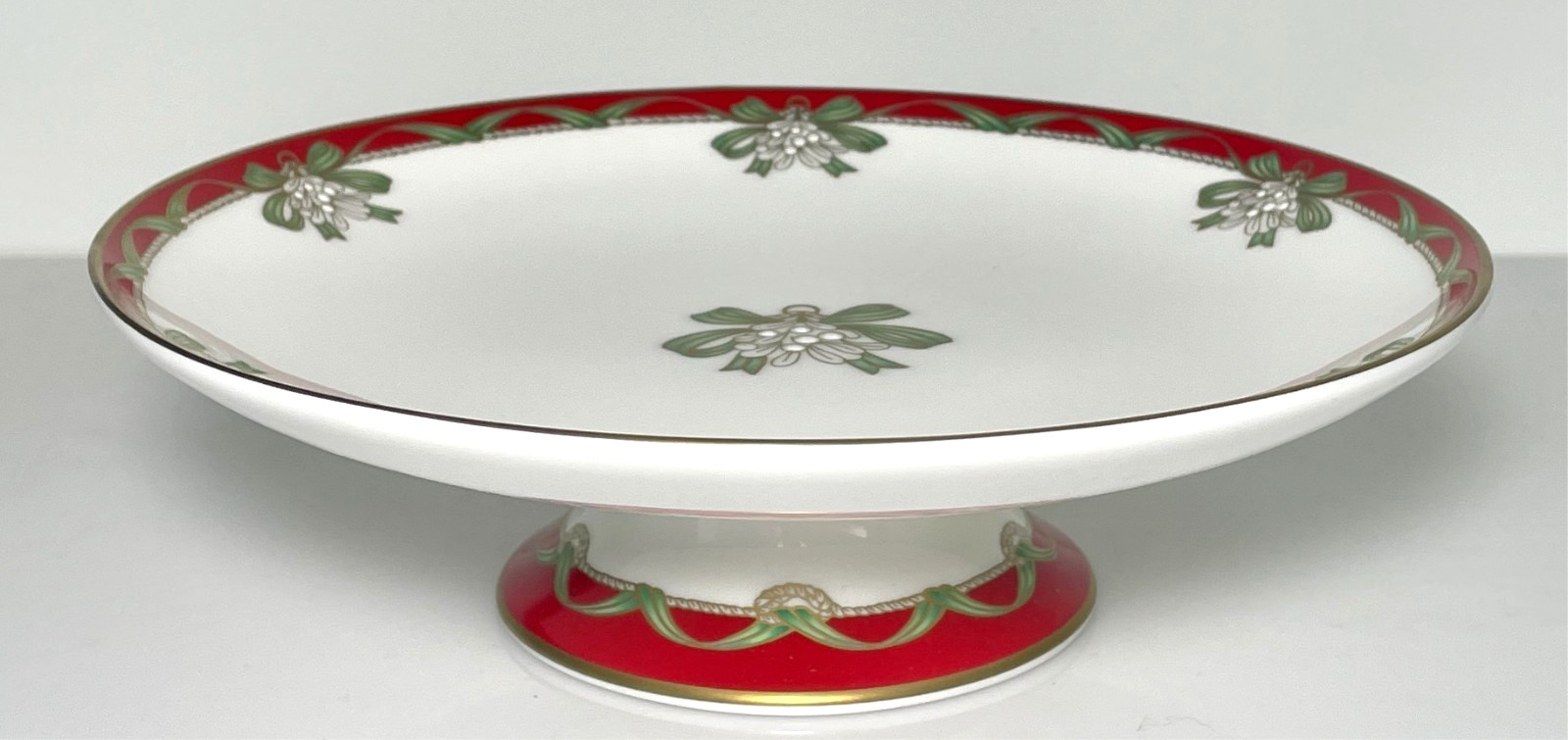 Waterford Holiday Ribbons Round Compote 2 3/8\ Waterford Holiday Ribbons Round Compote 2 3/8\