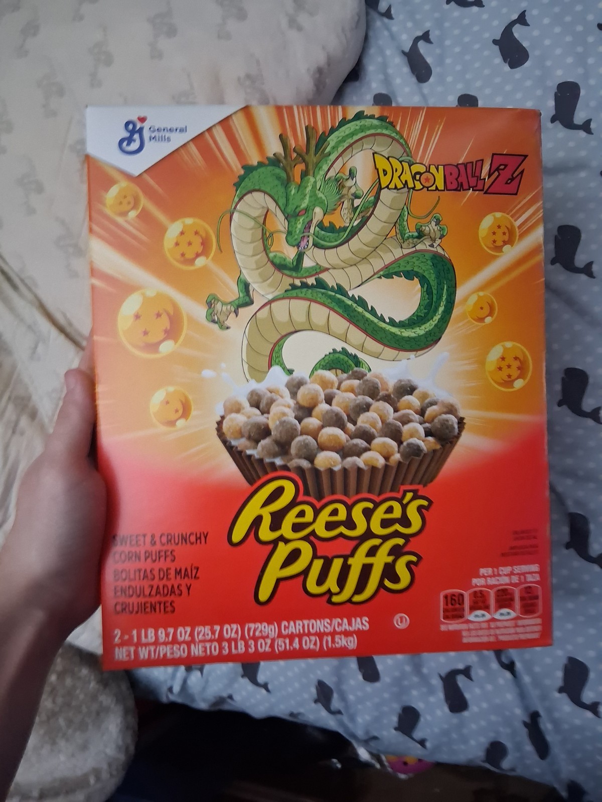 UNOPENED Limited Edition Reese’s Puffs Dragon Ball Z Shenron 2-Pack Cereal UNOPENED Limited Edition Reese’s Puffs Dragon Ball Z Shenron 2-Pack Cereal