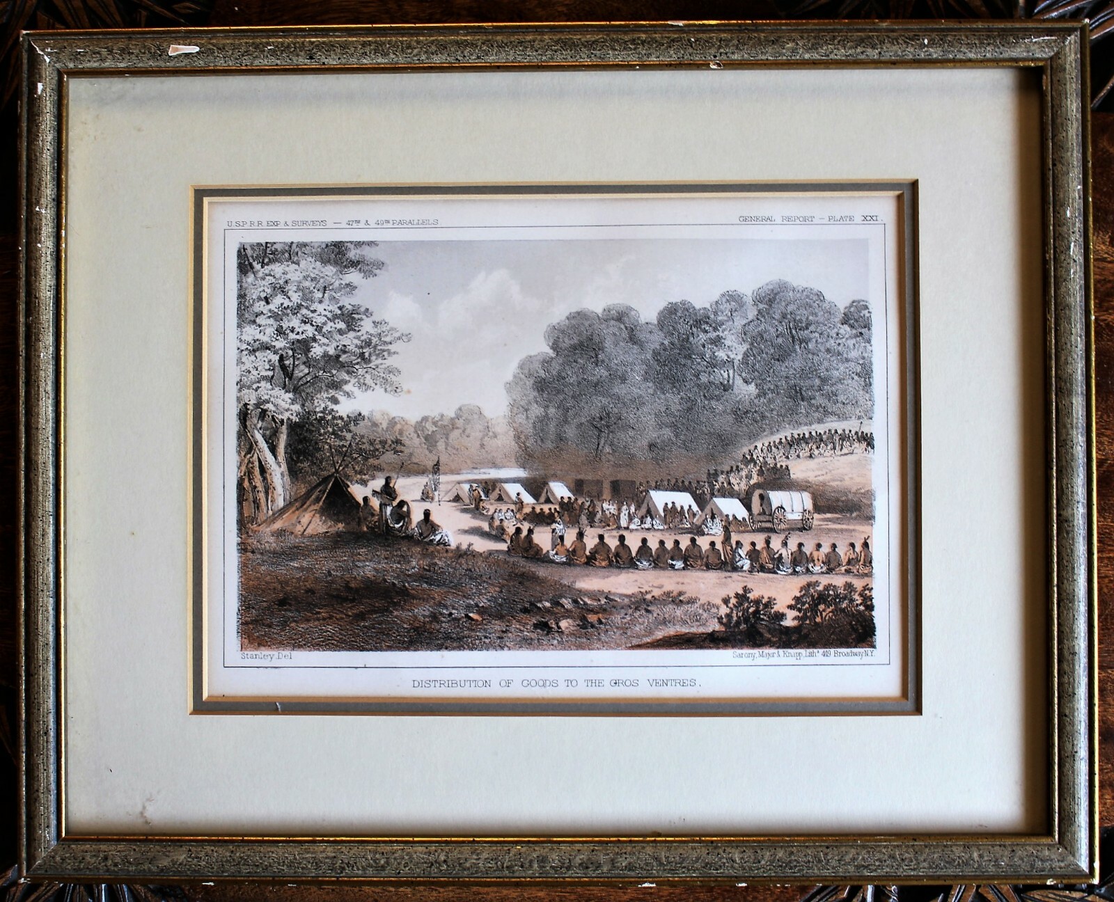 Mid 19th c. Lithograph: Mid 19th c. Lithograph: