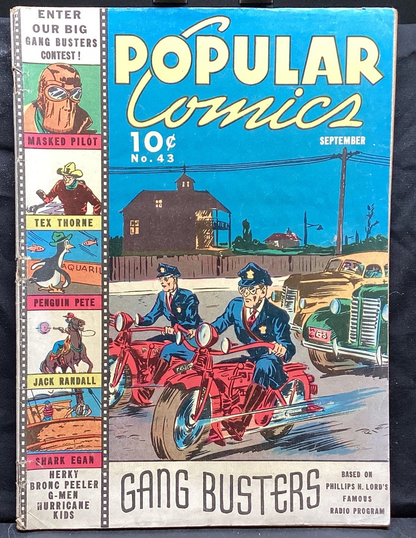 Vintage rare 1939 POPULAR COMICS #54 Dell pub. Featuring “gangbusters“ Vintage rare 1939 POPULAR COMICS #54 Dell pub. Featuring “gangbusters“