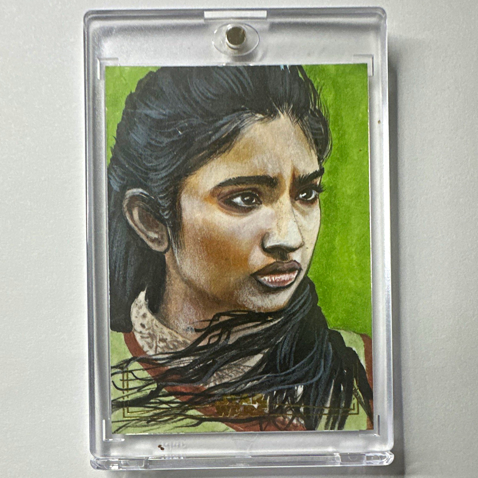 2025 Topps Star Wars Galaxy Gold Foil Cinta Kaz Sketch by Semra Bulut