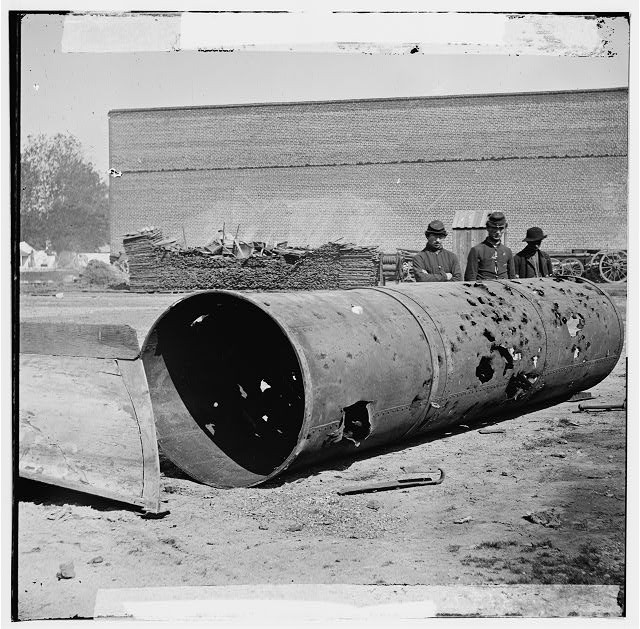 Rocketts Richmond VA 1860s C.S.S. Virginia No. 2 Smokestack Federal Navy
