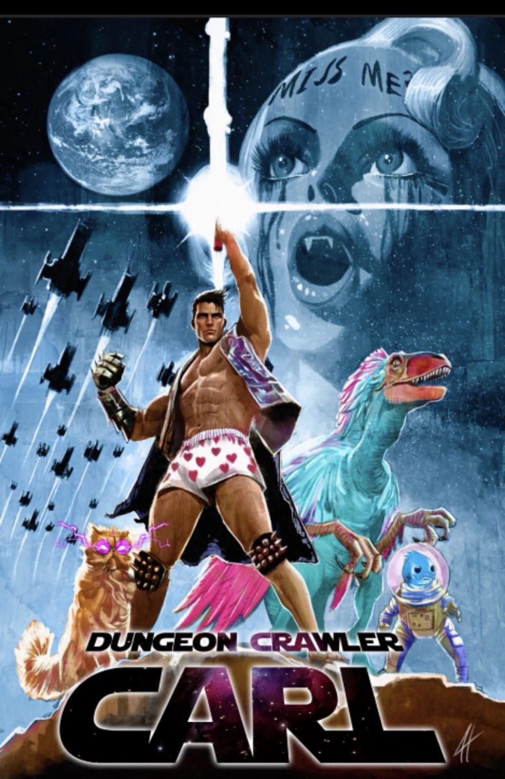 NYCC 2026 DUNGEON CRAWLER CARL 0 HERRERA CARDSTOCK VAR STAR WARS HOMAGE PRESALE NYCC 2026 DUNGEON CRAWLER CARL 0 HERRERA CARDSTOCK VAR STAR WARS HOMAGE PRESALE