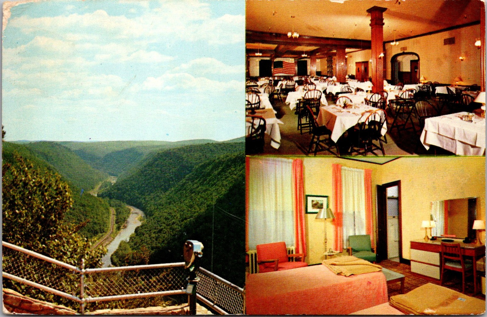 Penn-Wells Hotel Wellsboro PA 1961 Vintage Postcard 5P21-6 Penn-Wells Hotel Wellsboro PA 1961 Vintage Postcard 5P21-6