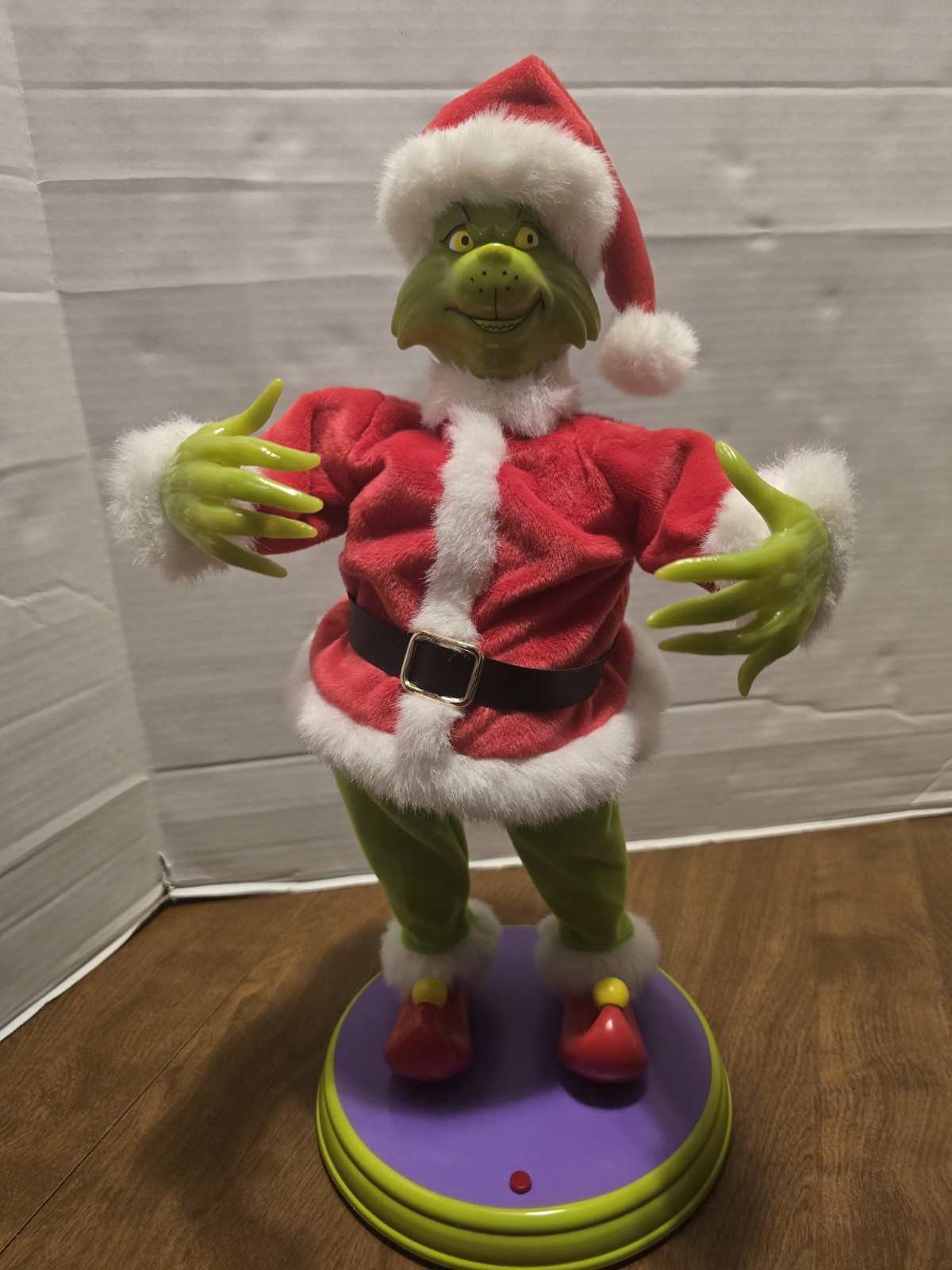 Vintage 2000 Gemmy Wontubulous Hip Swinging Grinch Animated Musical Figure W/box Vintage 2000 Gemmy Wontubulous Hip Swinging Grinch Animated Musical Figure W/box