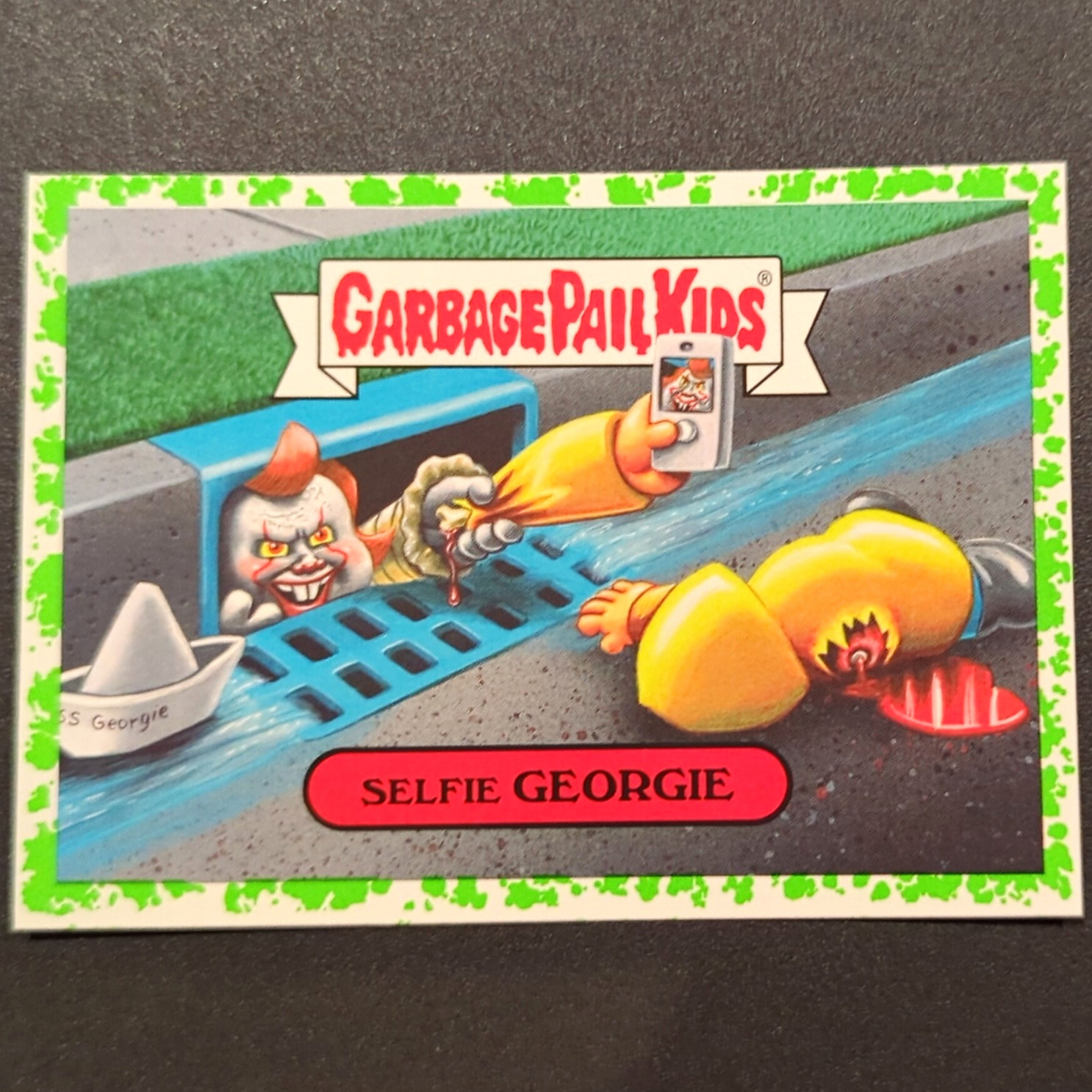 2018 Topps Garbage Pail Kids Modern Horror Sticker #5a/15 SELFIE GEORGIE