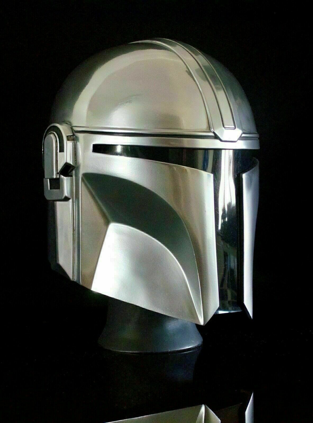 Antique Silver Helmet Star Wars Mandalorian Series Full Mask For Any Occasion