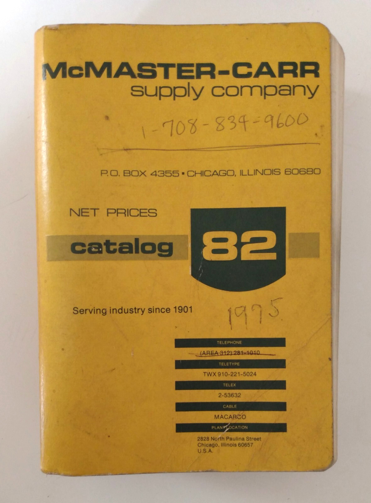 Vtg 1976 McMaster-Carr Supply Company Catalog No. 82 Complete & VG Condition Vtg 1976 McMaster-Carr Supply Company Catalog No. 82 Complete & VG Condition