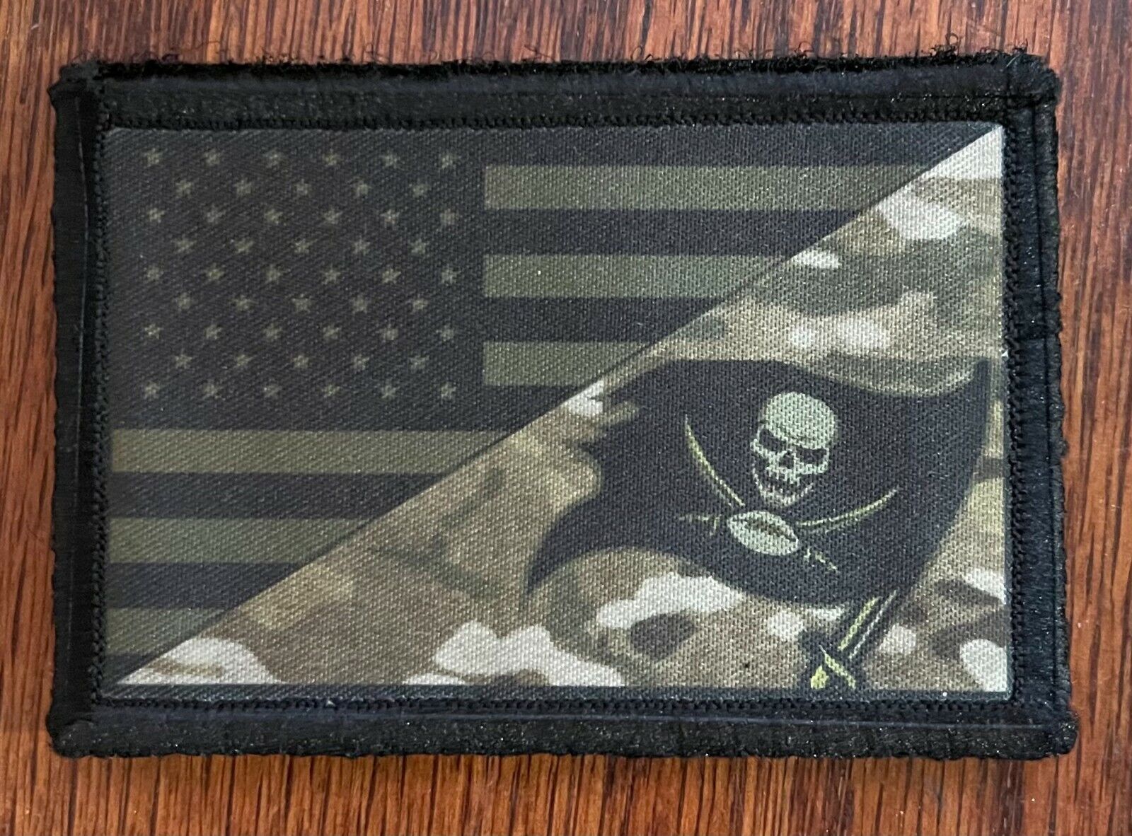  Subdued Multicam Tampa Bay Buccaneers / USA Flag Morale Patch Tactical Military