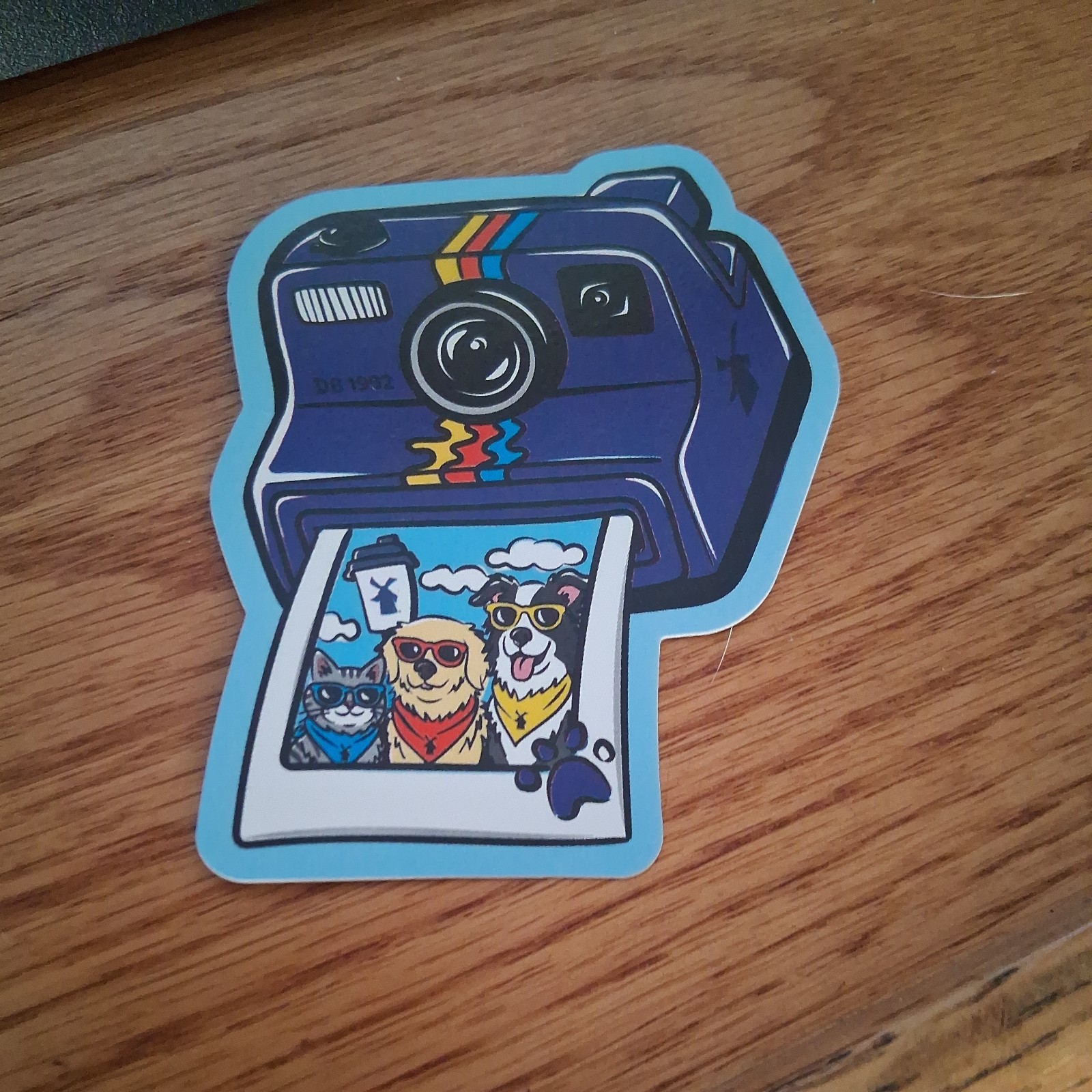 Dutch Bros. Sticker August 2026 Retro Polaroid Camera Dutch Bros. Sticker August 2026 Retro Polaroid Camera