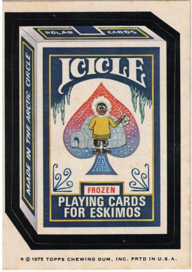 1975 Topps Original  Wacky Packages 13th Series Icicle