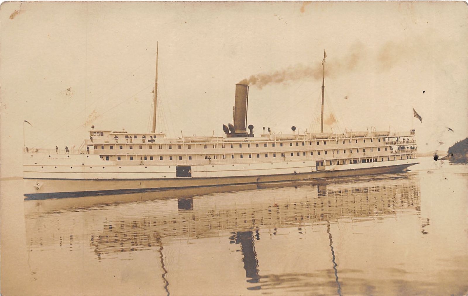 J29/ Buffalo New York RPPC Postcard c1910 Steamer \ J29/ Buffalo New York RPPC Postcard c1910 Steamer \