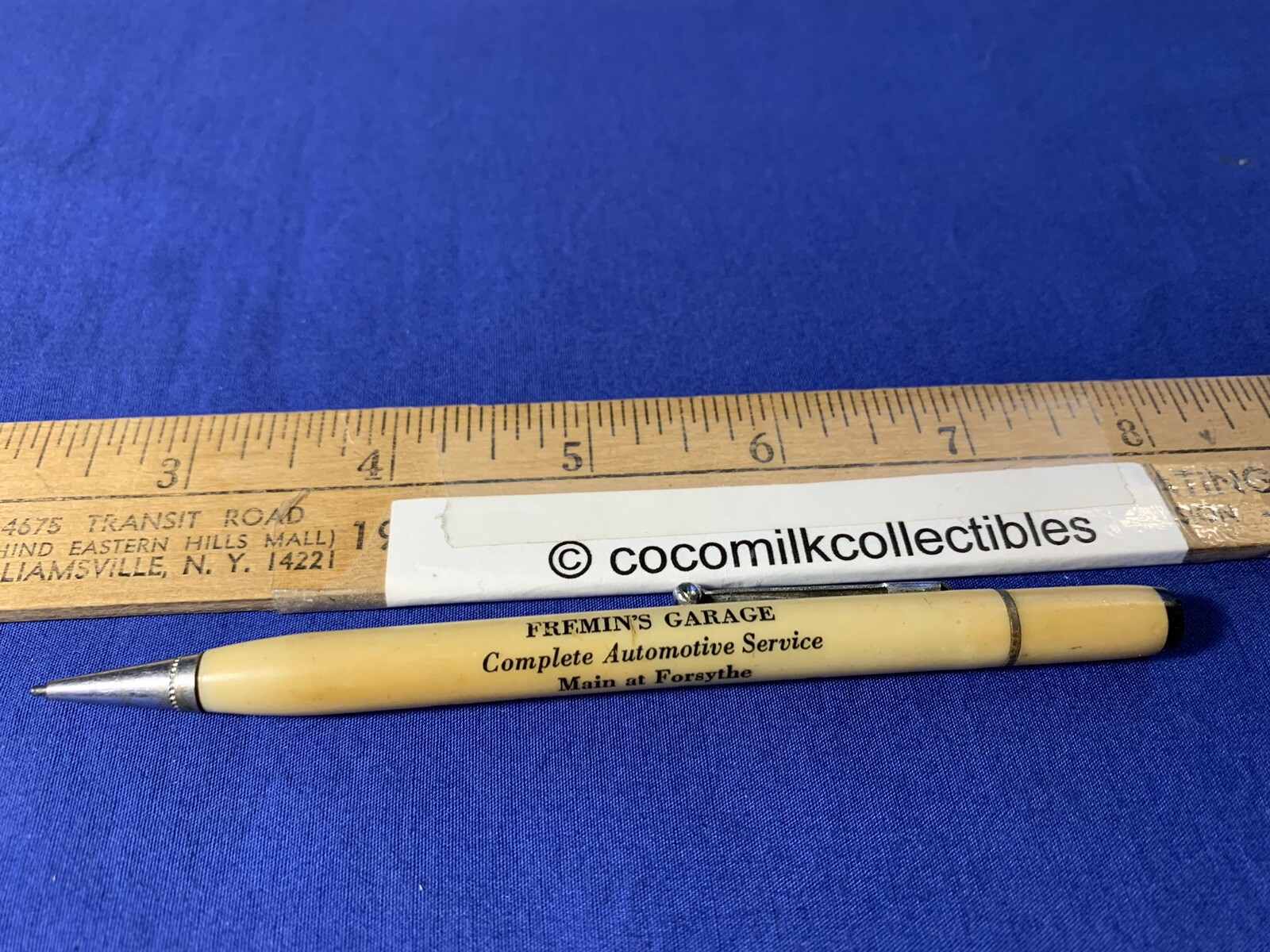 1940\'s Lead Mechanical Pencil Fremin\'s Garage Automotive Service Beaumont Texas 1940\'s Lead Mechanical Pencil Fremin\'s Garage Automotive Service Beaumont Texas