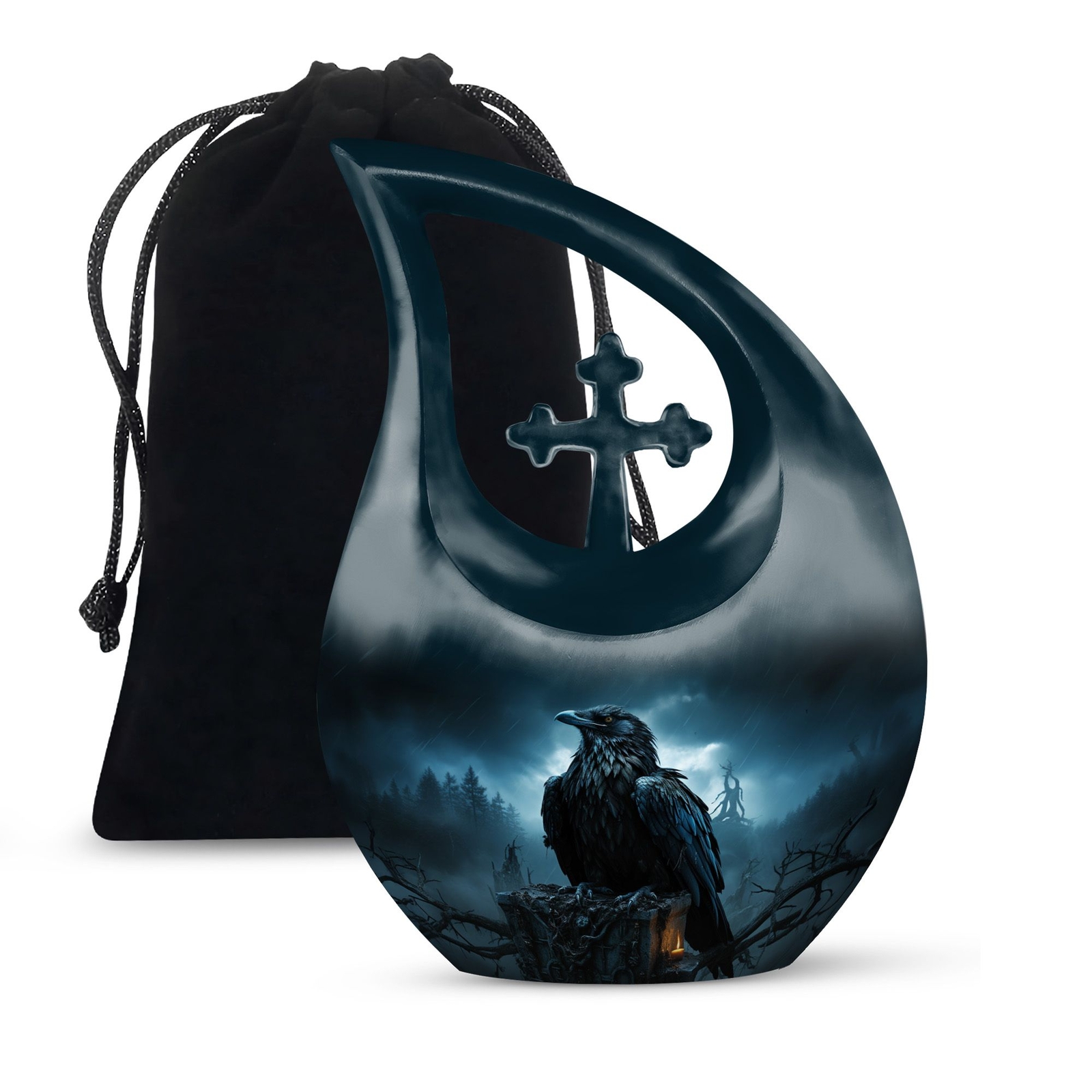 The Raven'S Male Urn For Large Human Ashes Decorative Urn For Mother 10 Inch The Raven'S Male Urn For Large Human Ashes Decorative Urn For Mother 10 Inch