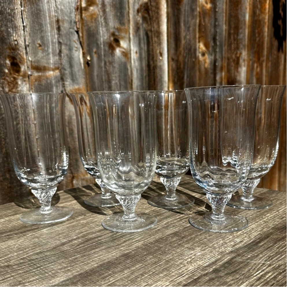 Gorham Crystal Retired 1974-79 Octette Clear Iced Tea Glasses-Excellent-Set of 6 Gorham Crystal Retired 1974-79 Octette Clear Iced Tea Glasses-Excellent-Set of 6