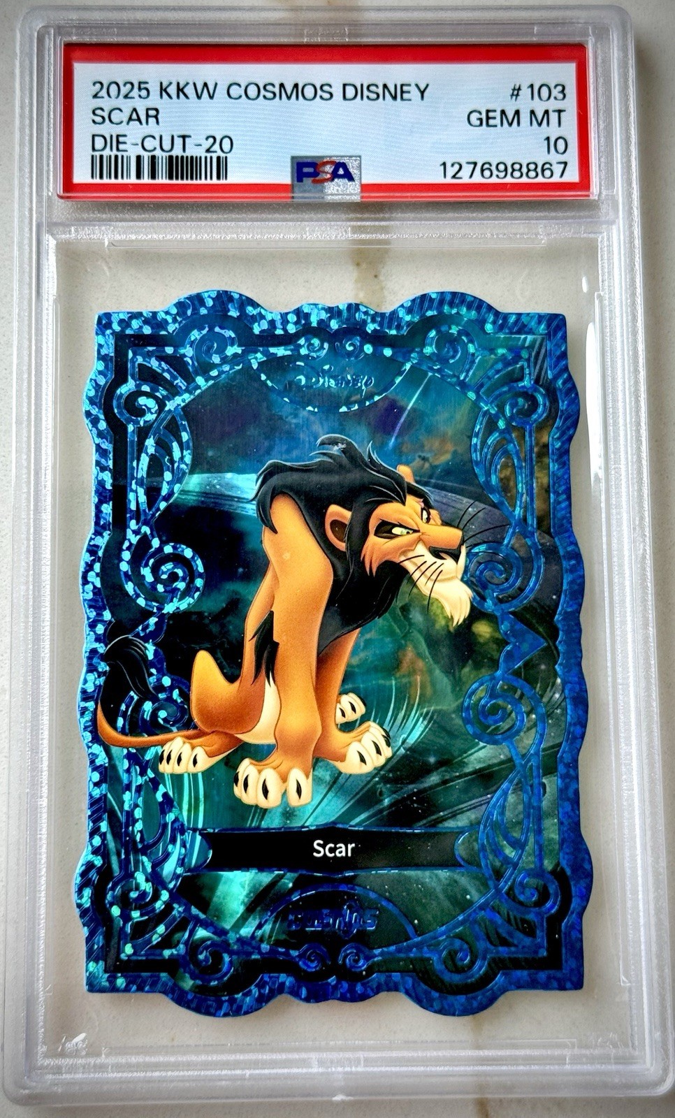 POP 1 PSA 10 2025 Kakawow Cosmos Disney Scar Die-Cut /20 #103 Lion King 18/20