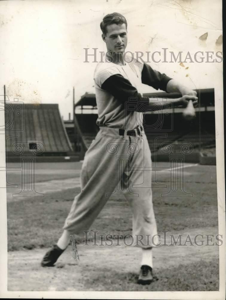 1955 Press Photo Milt Bolling of the Milwaukee Braves - lrs08901