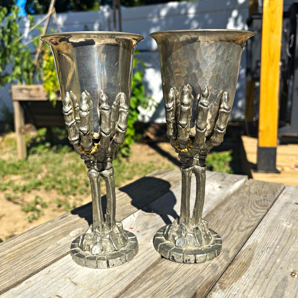 Fellowship Foundry, 1991, Set of 2 Goblets Fellowship Foundry, 1991, Set of 2 Goblets