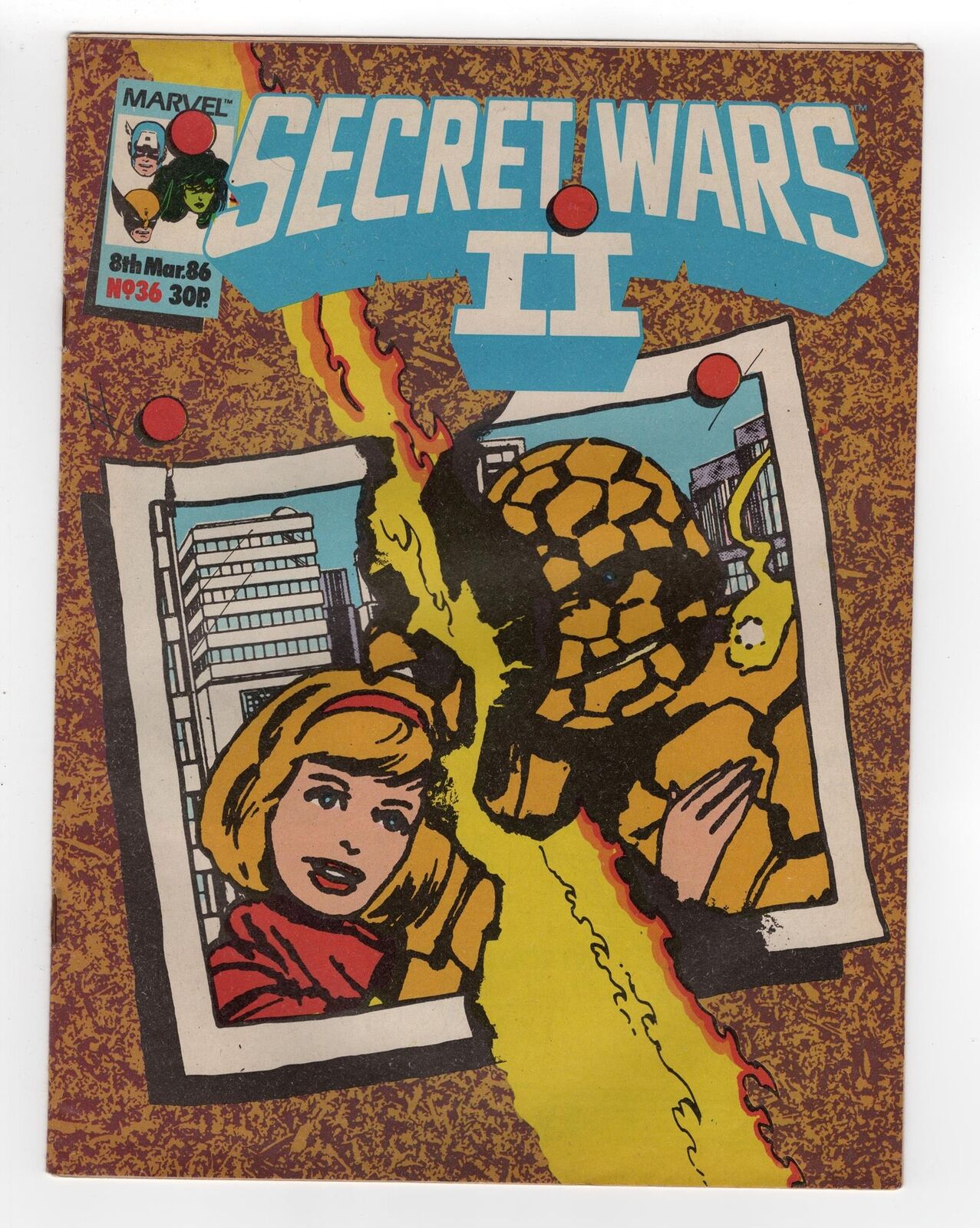 1985 MARVEL SUPER HEROES SECRET WARS II #1 FANTASTIC FOUR #276-#278 KEY RARE UK