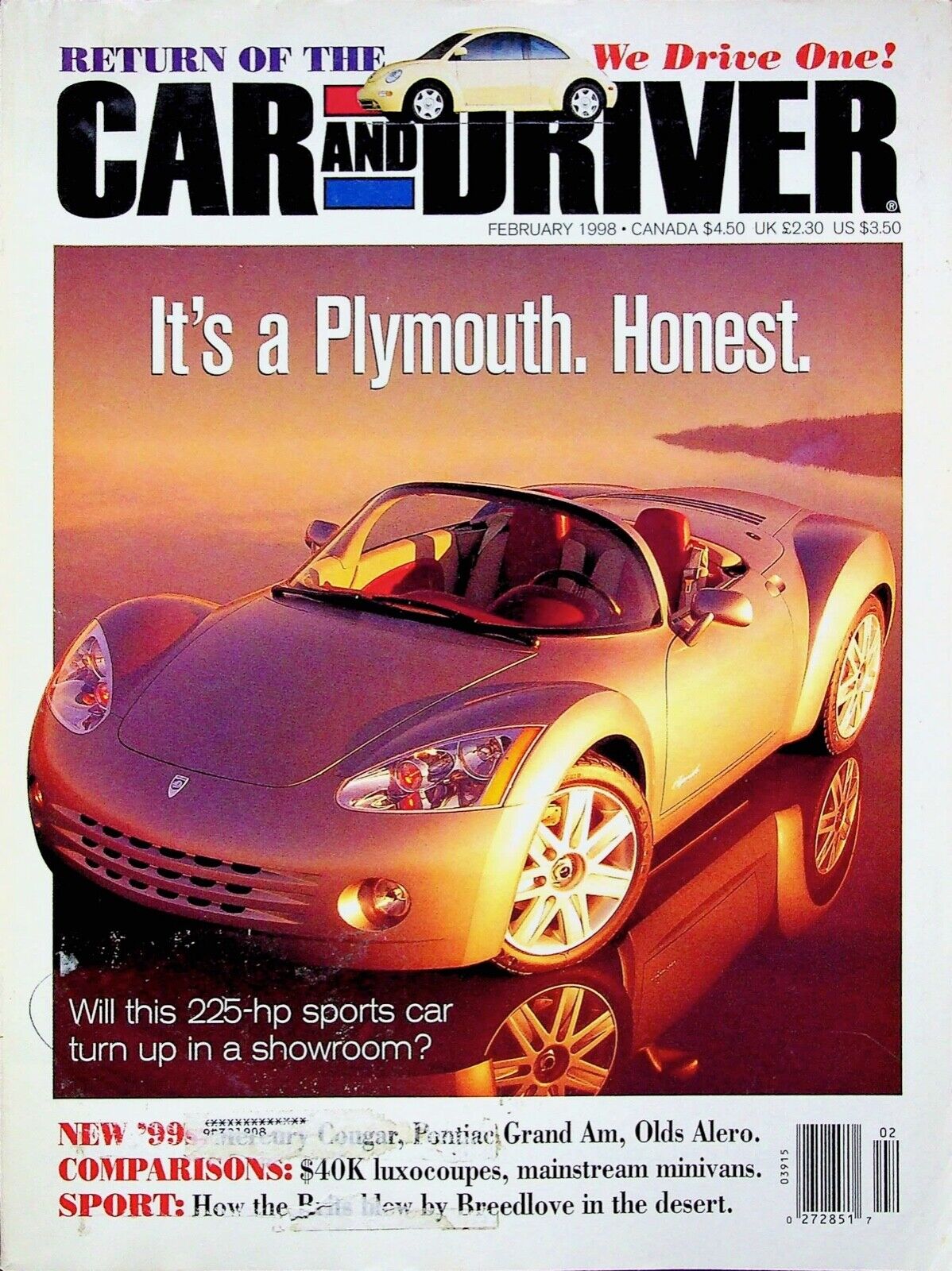 It\'s a Plymouth. Honest - Car And Driver Magazine - Volume.43 Number.8 1998