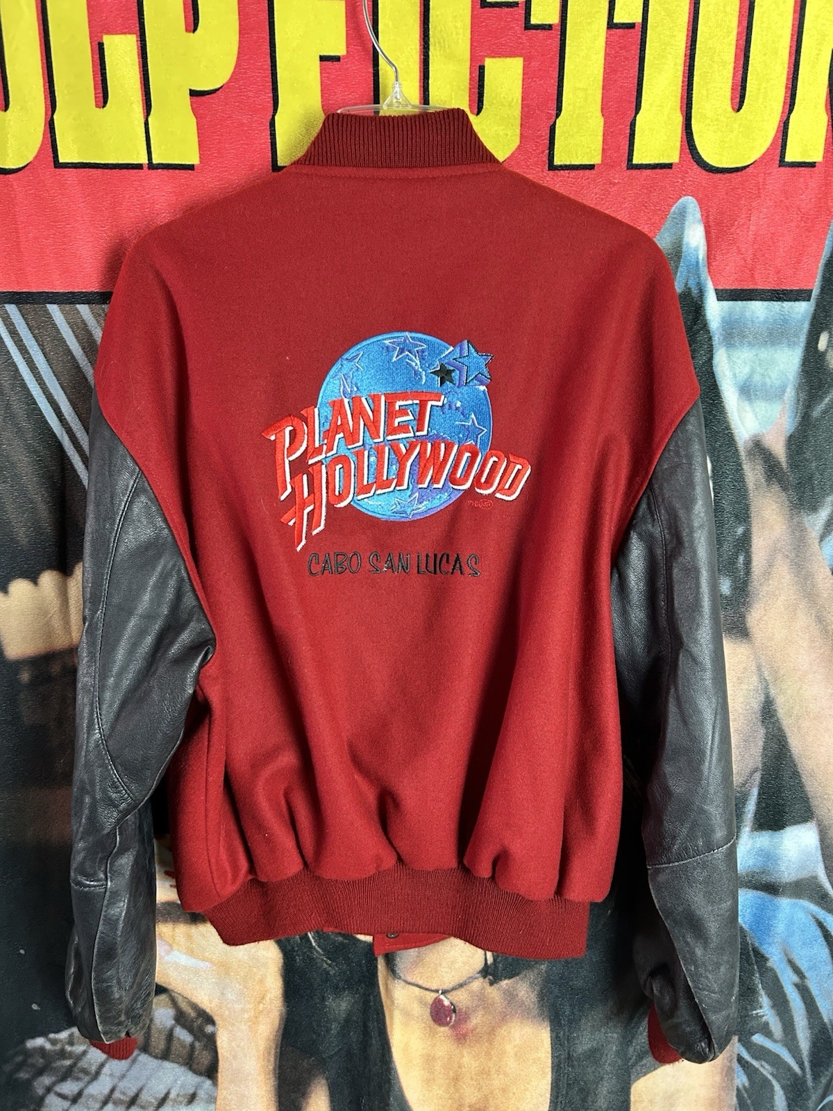 Vintage Planet Hollywood Cabo San Lucas Letterman Jacket Size XL