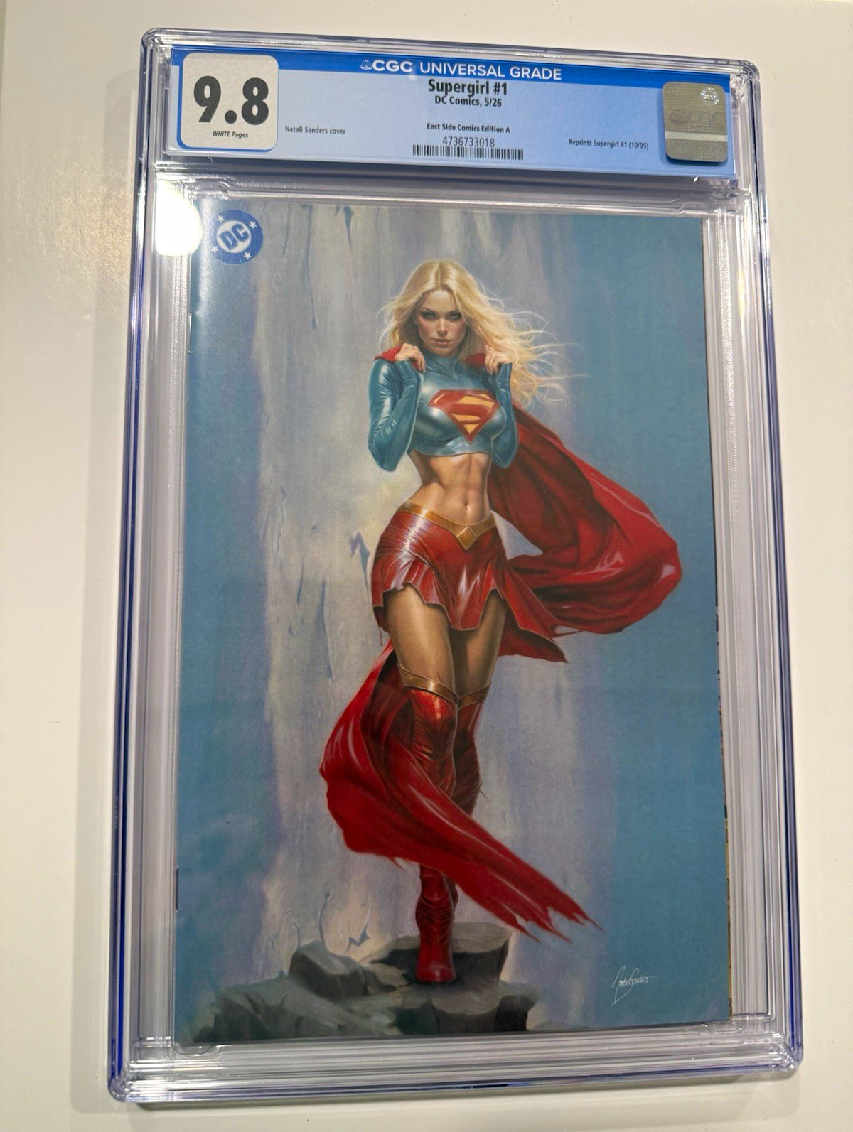 Supergirl #1 CGC 9.8 Natalí Sanders Variant Cover East Side Comics Edition A Supergirl #1 CGC 9.8 Natalí Sanders Variant Cover East Side Comics Edition A