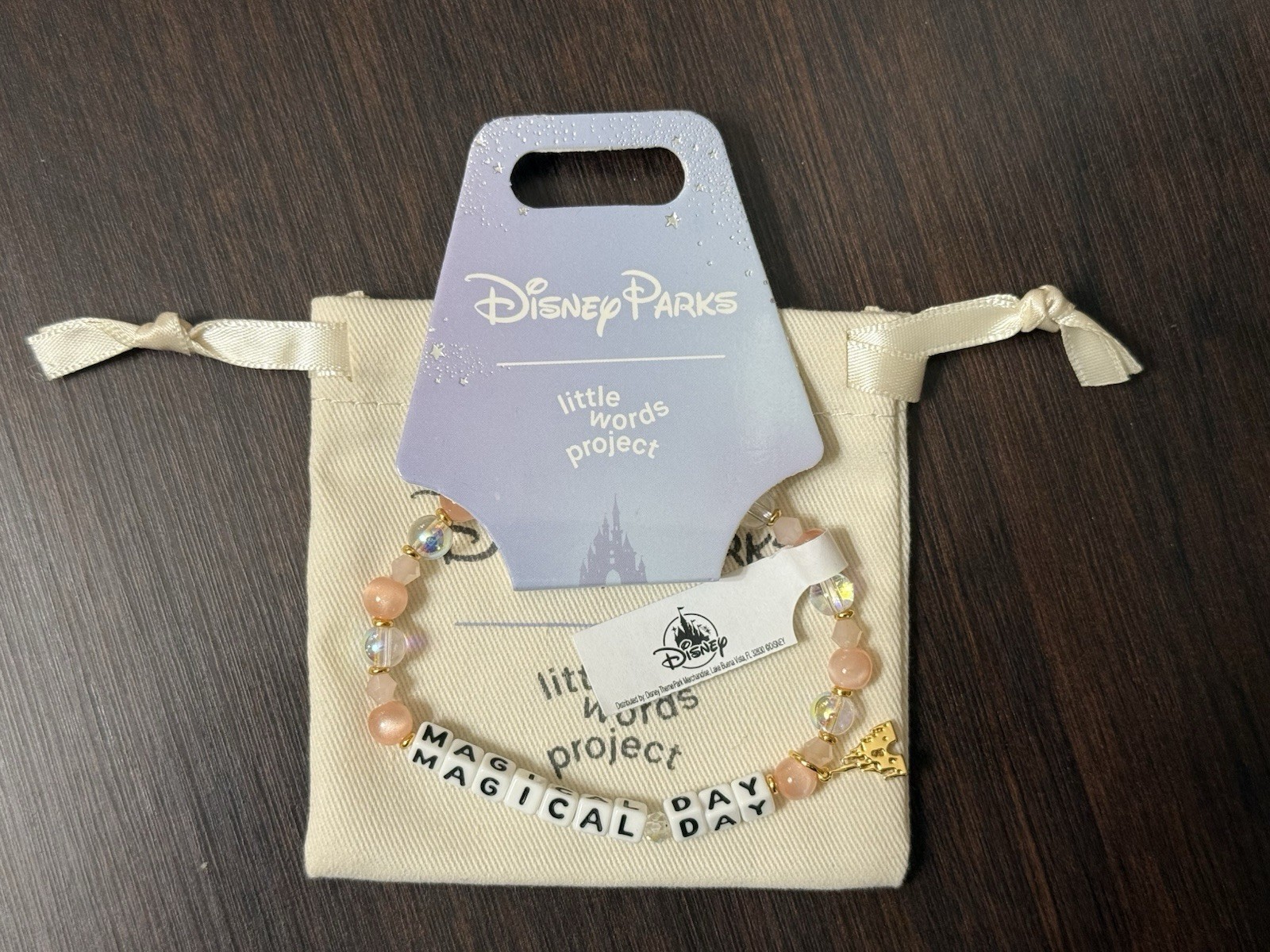 Disney Parks Magical Day Little Words Project Bracelet New With Tags