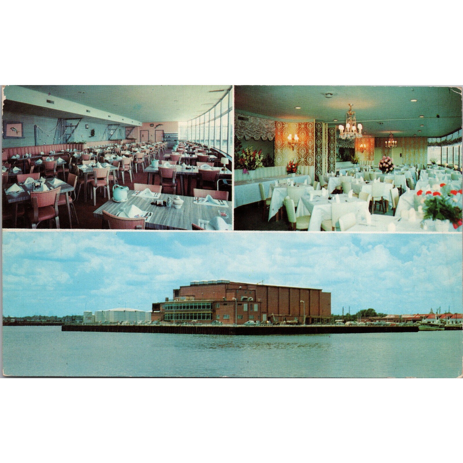 Harborview Restaurant Pensacola FL Postcard PC437