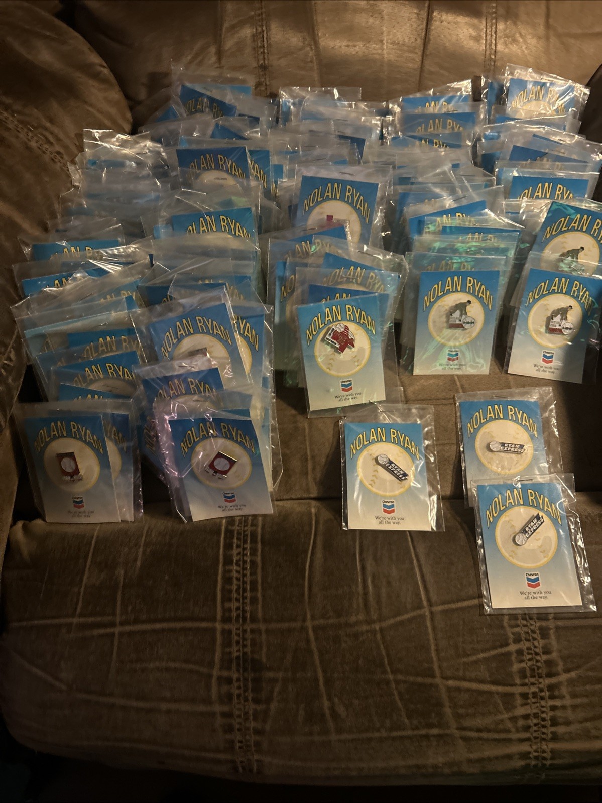 Approximately 221 Nolan Ryan Hat Pins Approximately 221 Nolan Ryan Hat Pins