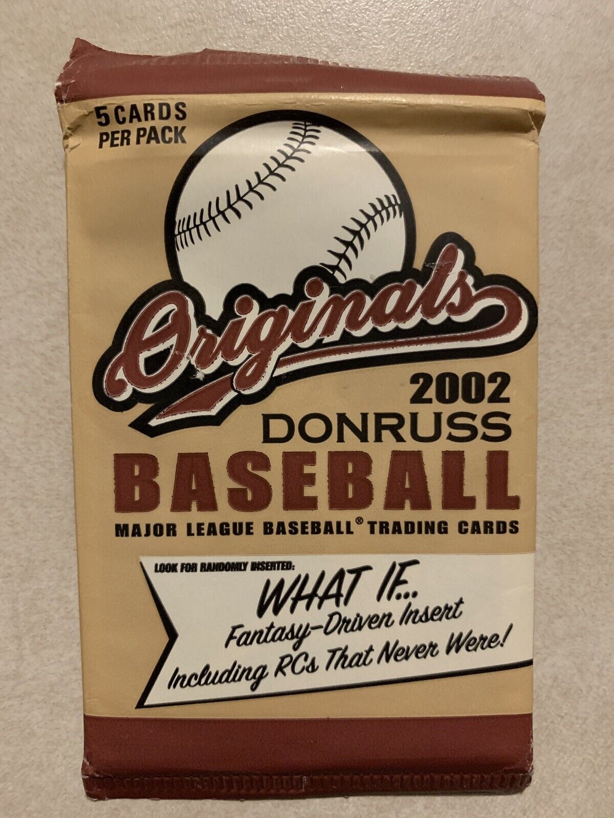 2002 Donruss Originals Baseball (1) Pack Factory Sealed From Box 🔥 RARE