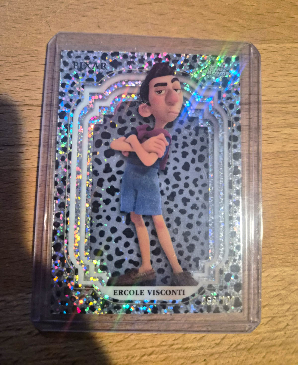 Topps 2024 Topps Chrome Disney Pixar Luca Ercole Visconti #181 Speckle /101