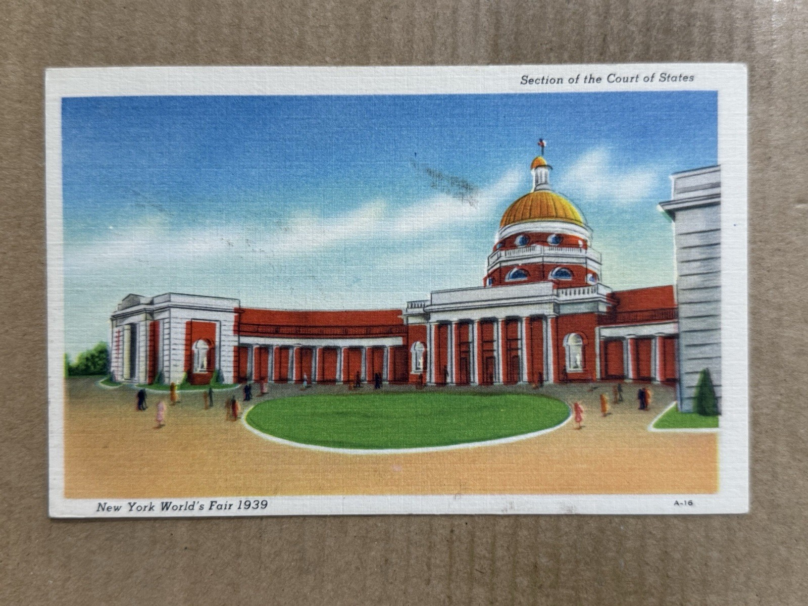Postcard New York NY Worlds Fair Court Of States Vintage 1939 PC Postcard New York NY Worlds Fair Court Of States Vintage 1939 PC