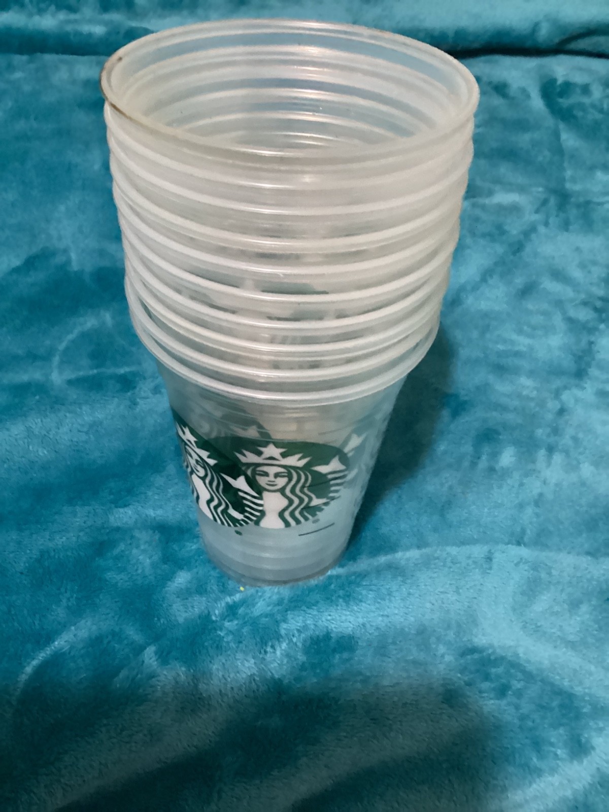 Starbucks Teavana Plastic Tumbler Cup Lot of (10) - To Go Travel 16 oz Mermaid Starbucks Teavana Plastic Tumbler Cup Lot of (10) - To Go Travel 16 oz Mermaid