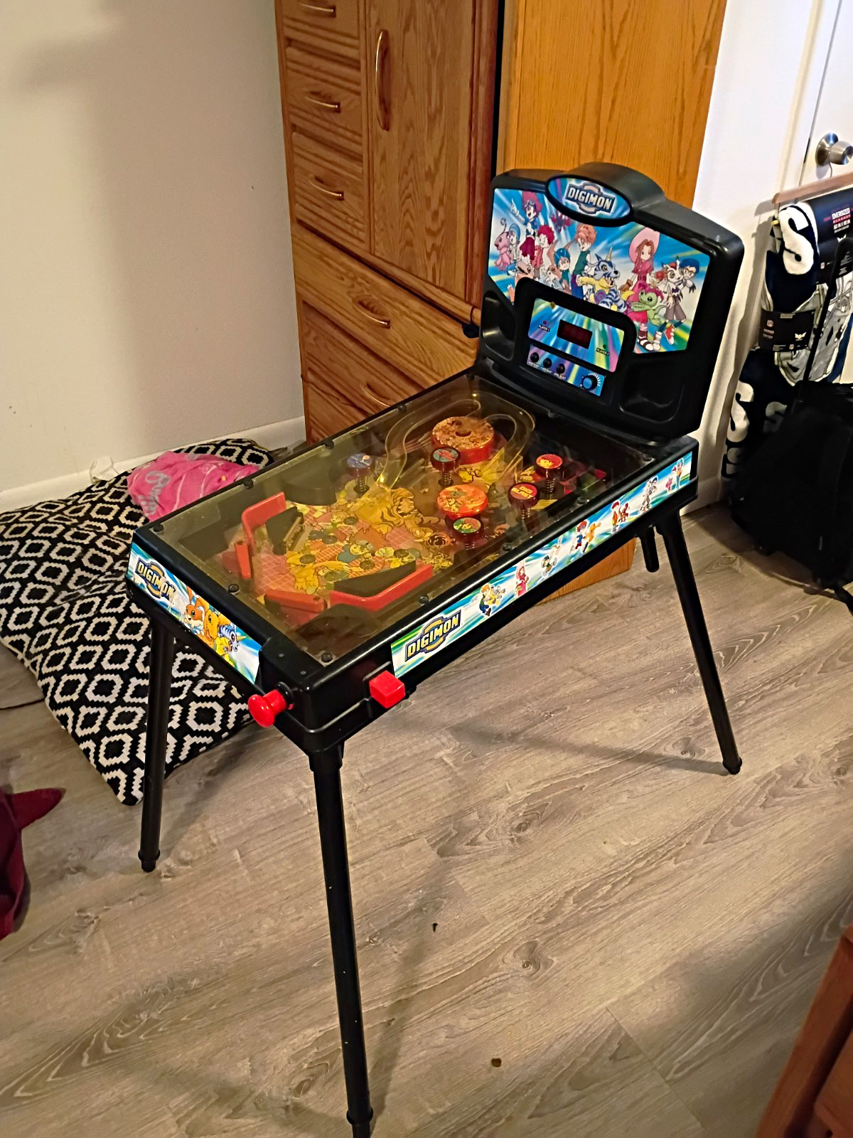 Vintage 2000 Digimon Electronic Standing Pinball Machine Funrise - Tested & Work Vintage 2000 Digimon Electronic Standing Pinball Machine Funrise - Tested & Work