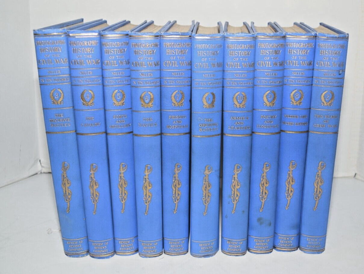 Antique 1911 - 10 Volume Set - The Photographic History of the Civil War