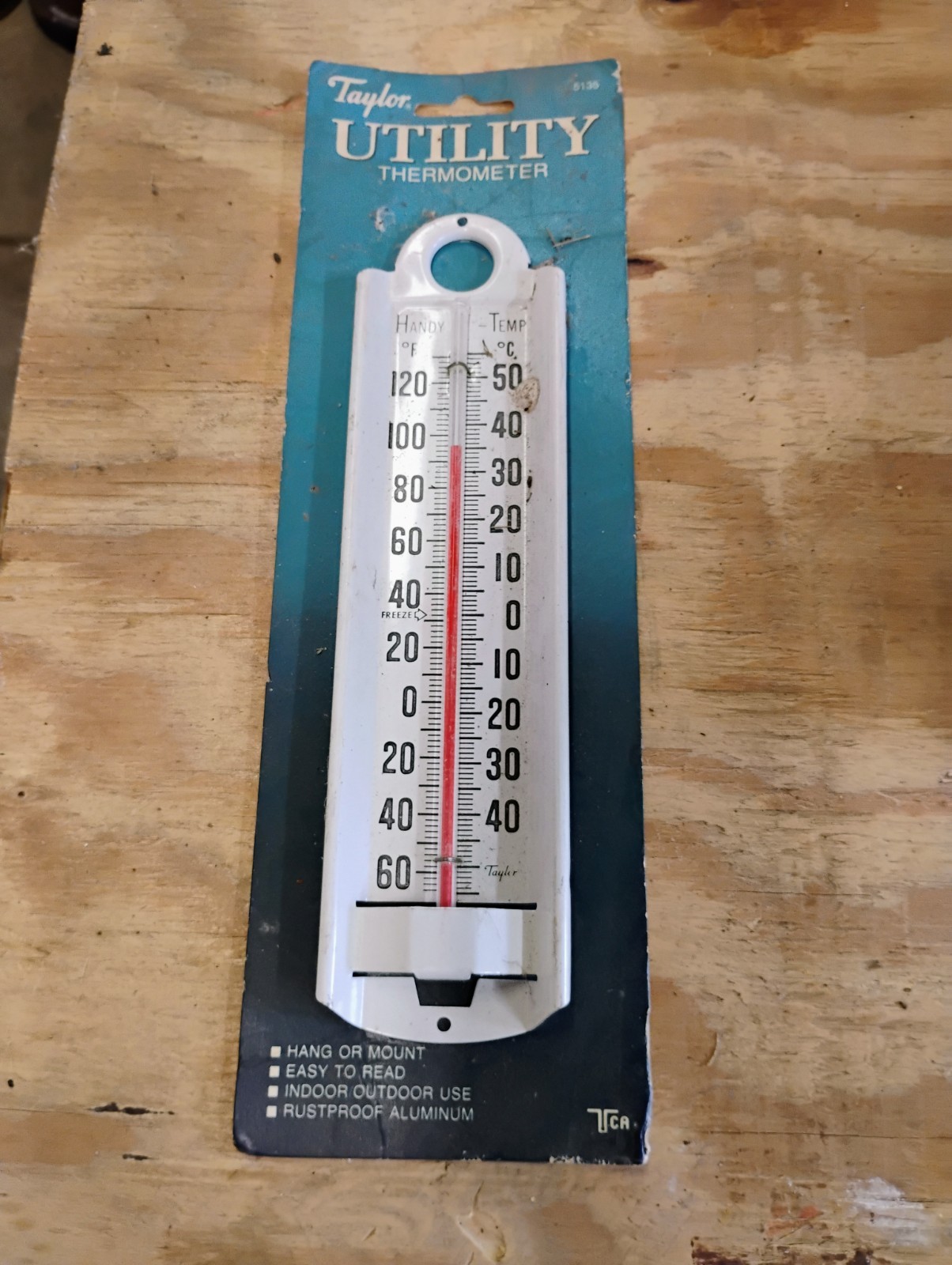 Rare Vintage Taylor Utility Thermometer In Original Packing Made In USA Rare Vintage Taylor Utility Thermometer In Original Packing Made In USA