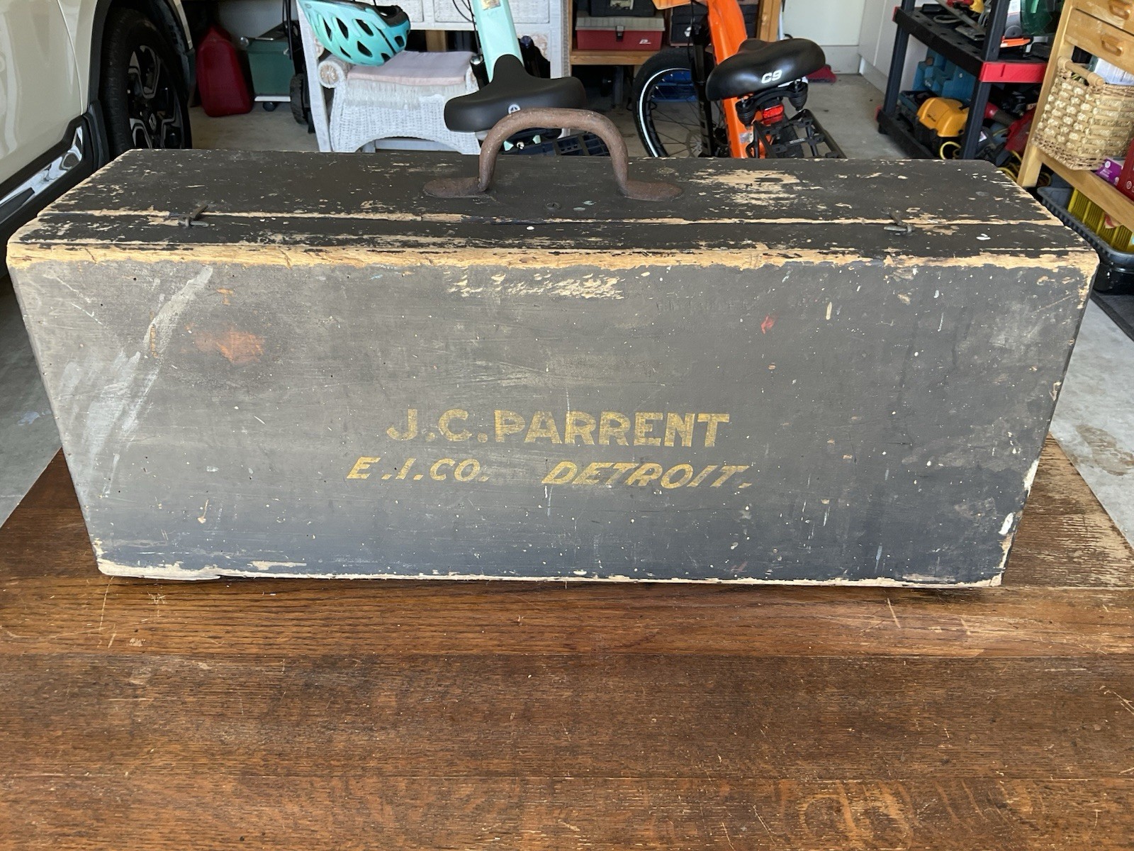 Antique 1890s Factory Tool Box Edison Illuminating Co Detroit Edison Henry Ford Antique 1890s Factory Tool Box Edison Illuminating Co Detroit Edison Henry Ford