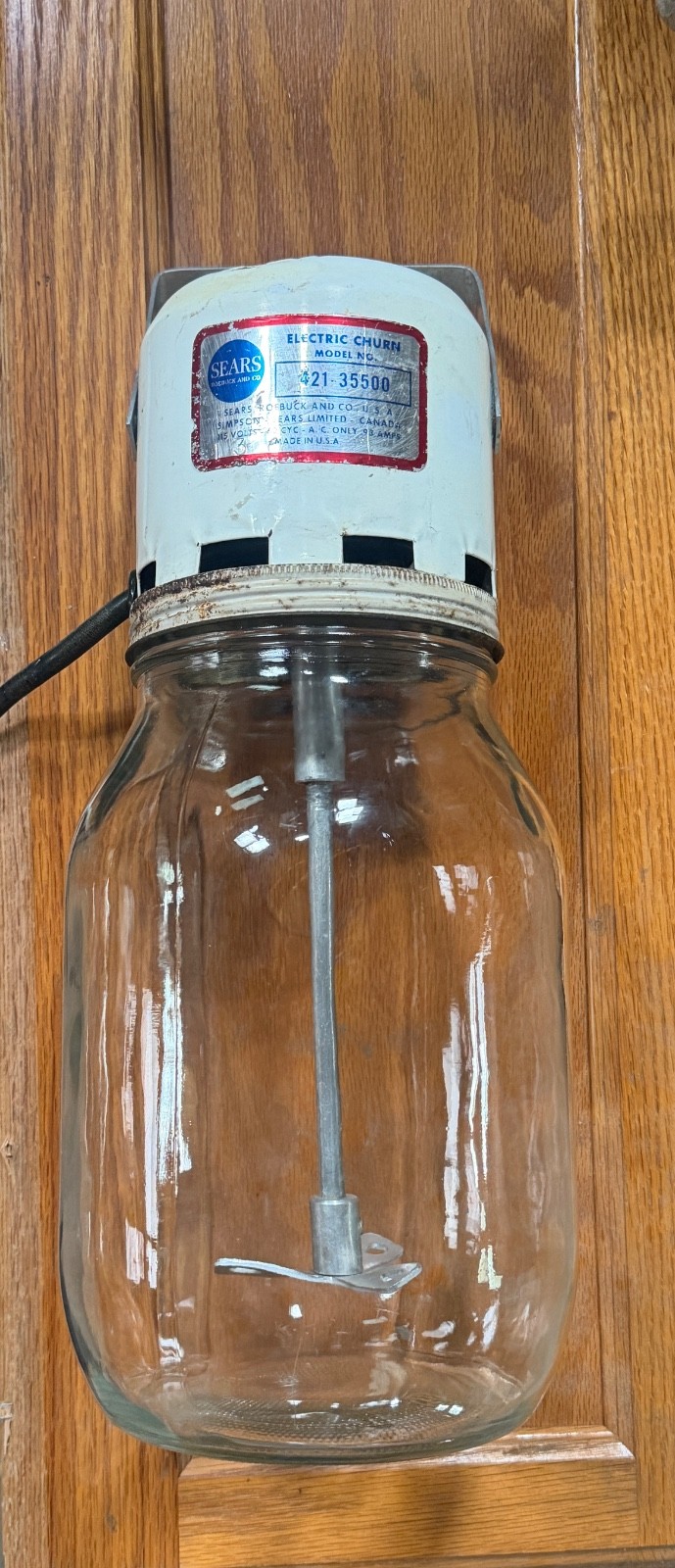 sears and roebuck electric churn, jar and churn both work. sears and roebuck electric churn, jar and churn both work.