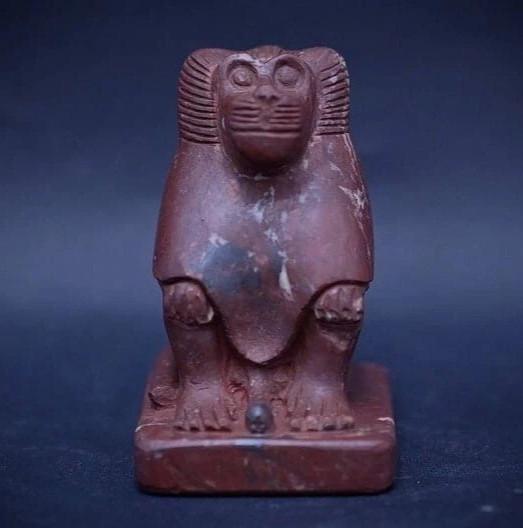 Egyptian Artifacts A Rare Authentic Pharaonic Statue Of Egyptian God Baboon BC